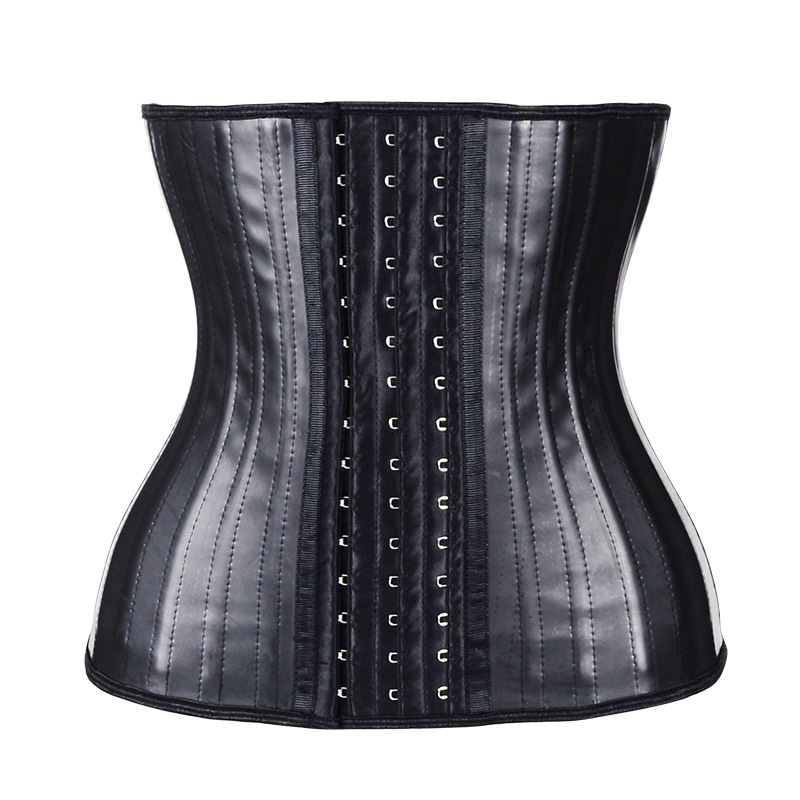 Cross-border Amazon supply rubber corset glossy Latex waist corset women's belly contracting binding belt Latex