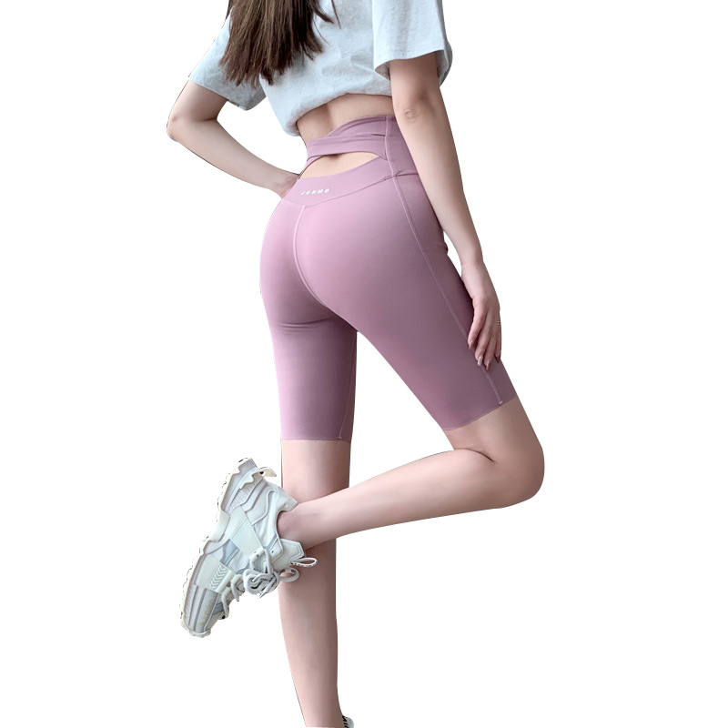 Clearance Five Points Shark Skin Leggings Women's Sports Shorts Running Fitness Outer Wear Summer Tight High Waist Yoga Pants