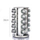 Cross-border Kitchen Supplies Rotating Seasoning Rack Household Rotating Seasoning Tank Stainless Steel Iron Spice Storage Seasoning Box Set