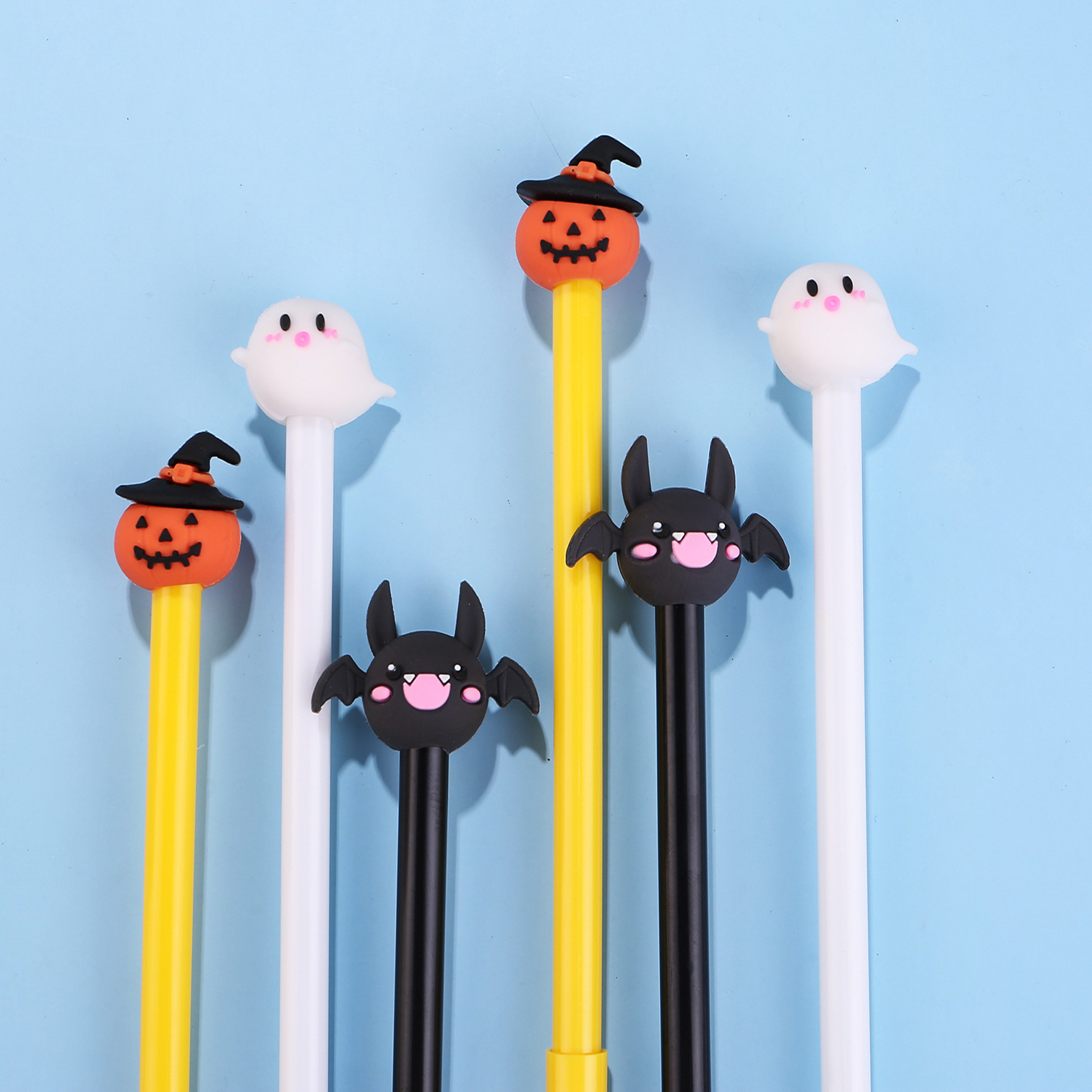 Creative Halloween Style Pen Cute Pumpkin Gel Pen Gift Prize Wholesale Student Pen Office Learning Supplies