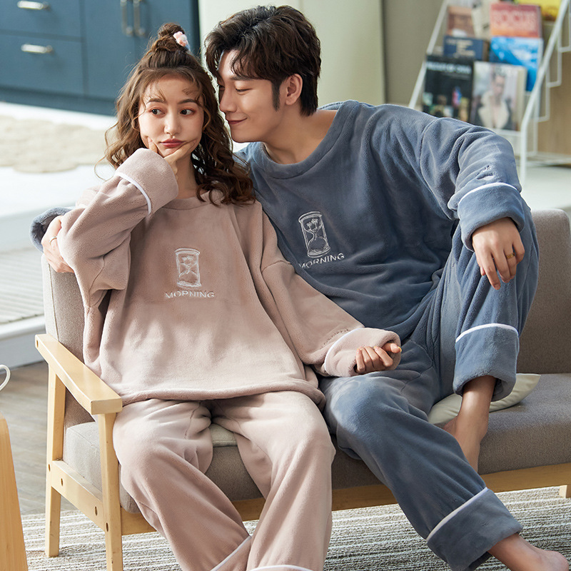 Strictly Selected Pure Cotton Men's Pajamas Spring and Autumn New Long Sleeve Simple Pullover Men's Student Home Clothes Casual suit