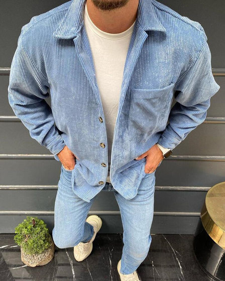 Cross-border New Men's Amazon AliExpress Men's Jacket Printed Plaid Shirt Men to Figure Production