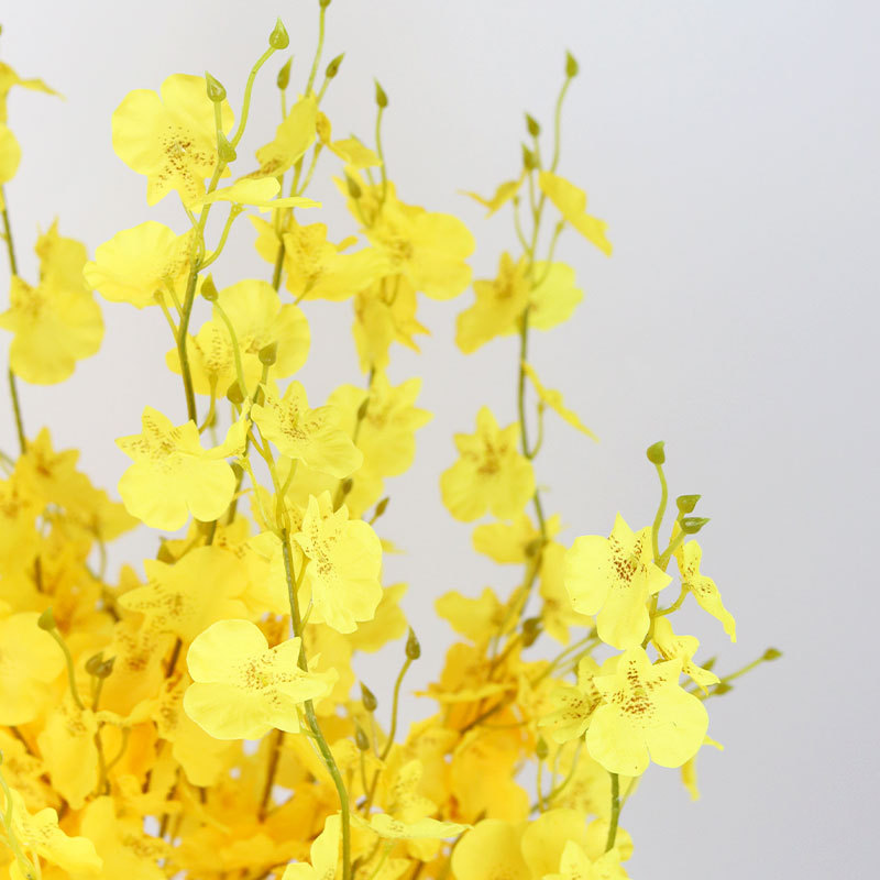 5 fork dancing orchid Wenxin orchid artificial flower artificial flower silk flower wedding hotel decoration home decoration flower factory wholesale