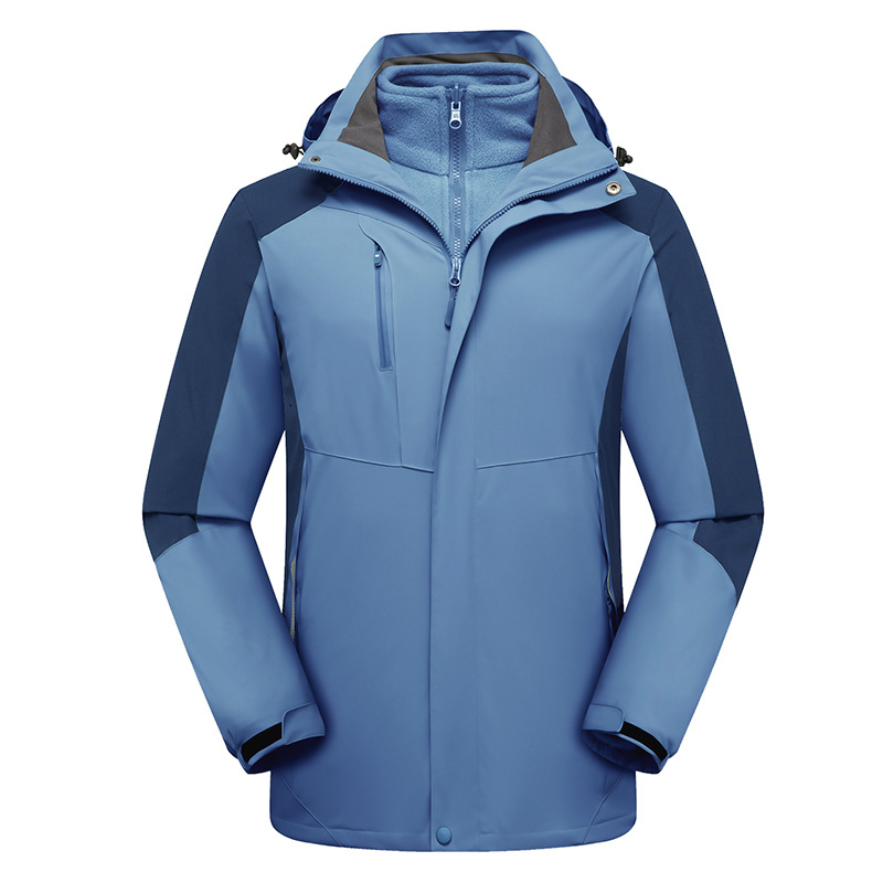 New waterproof outdoor assault clothing wholesale three-in-one work clothes men's and women's thick warm coat two-piece set