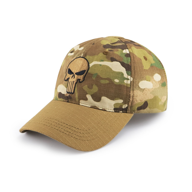 2022 new color matching embroidered baseball cap MC camouflage hat military fans outdoor equipment sports cap cross-border supply