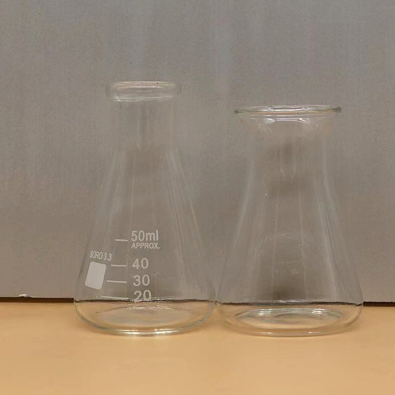 Triangle flask conical flask triangular flask experiment high borosilicate high temperature resistant source factory 10ml to 10000ml
