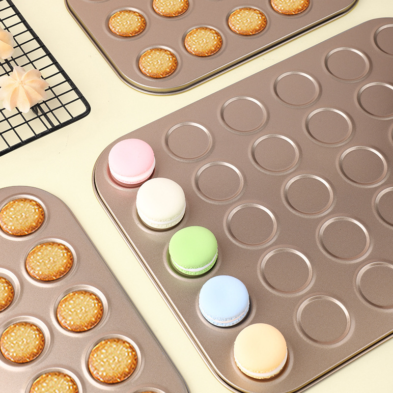 Macaron baking pan Cocoa Crisps cookies cookie mold non-stick 30-piece chocolate oven household round