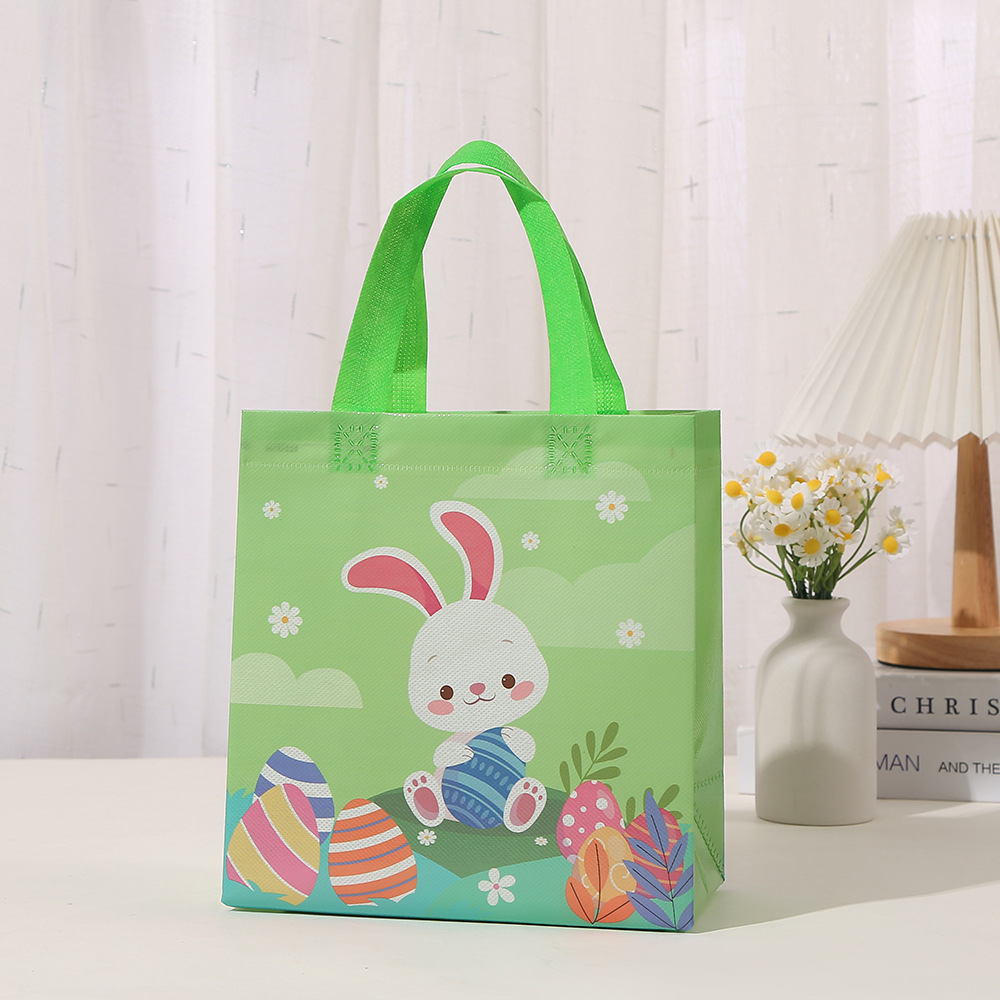 shopping packing bag rabbit gift bag easter non-woven tote bag wholesale takeaway bag gift bag
