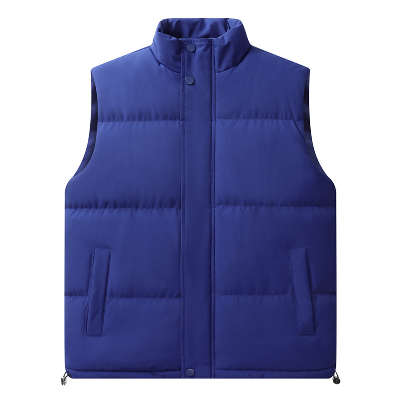 Autumn and Winter solid color vest men's handsome trendy couple warm vest youth sleeveless casual jacket vest