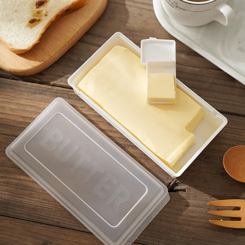 Japanese butter cutting Box Kitchen fresh cheese cheese split block storage box baking butter box storage box