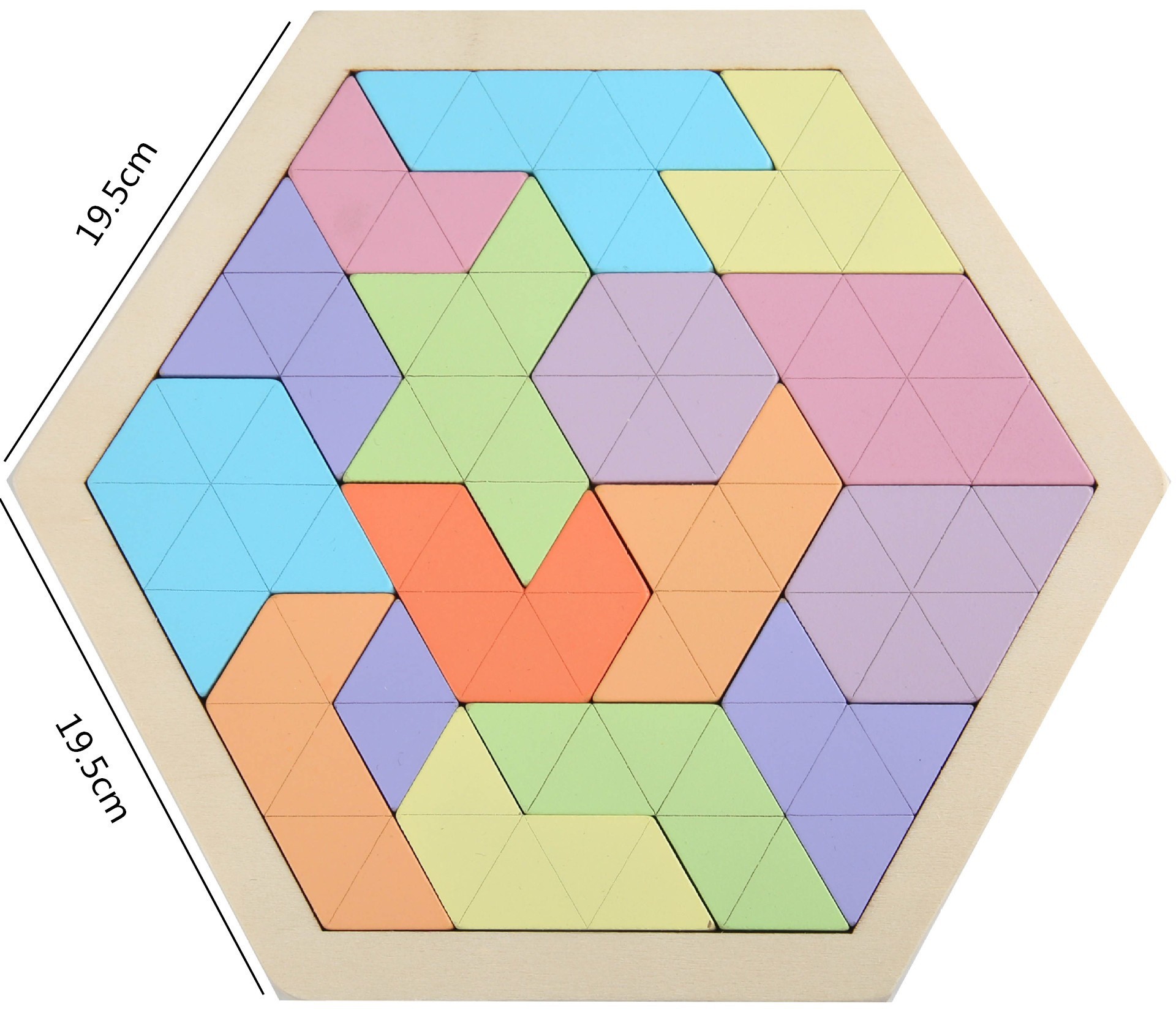 Macaroon color triangle mosaic