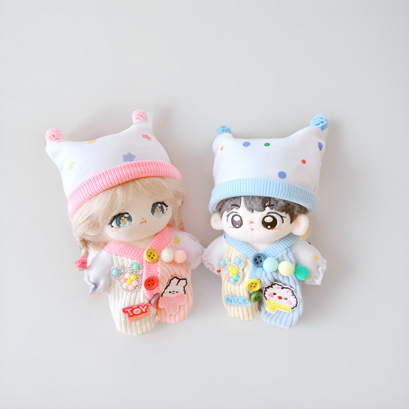 Cotton Doll Clothes 11.5cm Cm 20cm Chirp Paradise Crawling Clothes Cute Jumpsuit Couple Replacement