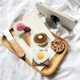Airbag Bracket ins Same Style Simulation Muffin Toast Cake Glue Dropping Lazy Desktop Retractable Phone Rack DIY