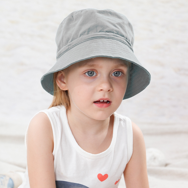 Children's Hat Spring and Summer Thin Sunshade Outing Baby Fisherman Hat Quick-drying Breathable Sunscreen Sun Hat 3-6 Years Old