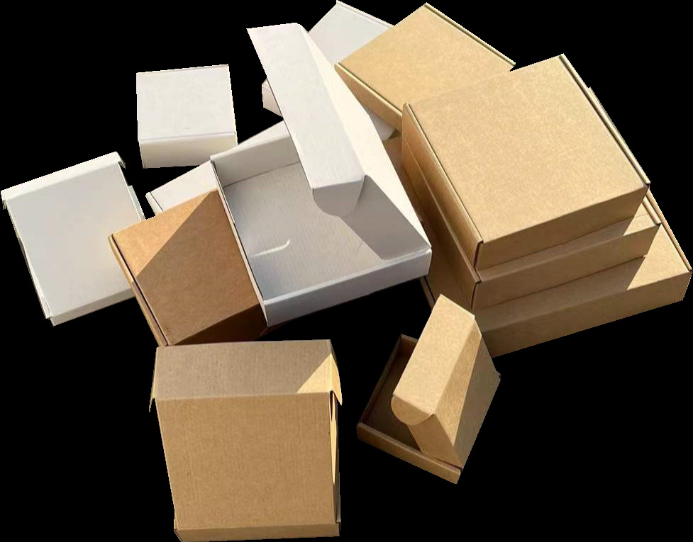 Square flying machine Box 10-40cm three-layer corrugated round Low High flat moon cake oil painting record vinyl paper box
