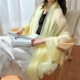 Silk Scarf Spring and Summer Lightweight Chiffon Scarf Ultra-thin Solid Color Ice Silk Scarf Long Beach Sunscreen Large Shawl Beach Towel