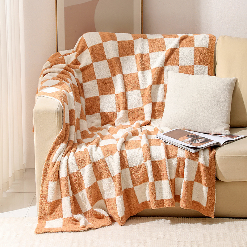 Blanket Blanket Sofa Blanket Air-conditioning Blanket Cross-border Wholesale Four Seasons Nap Blanket Nordic Air-conditioning Blanket Thickened Warm Quality