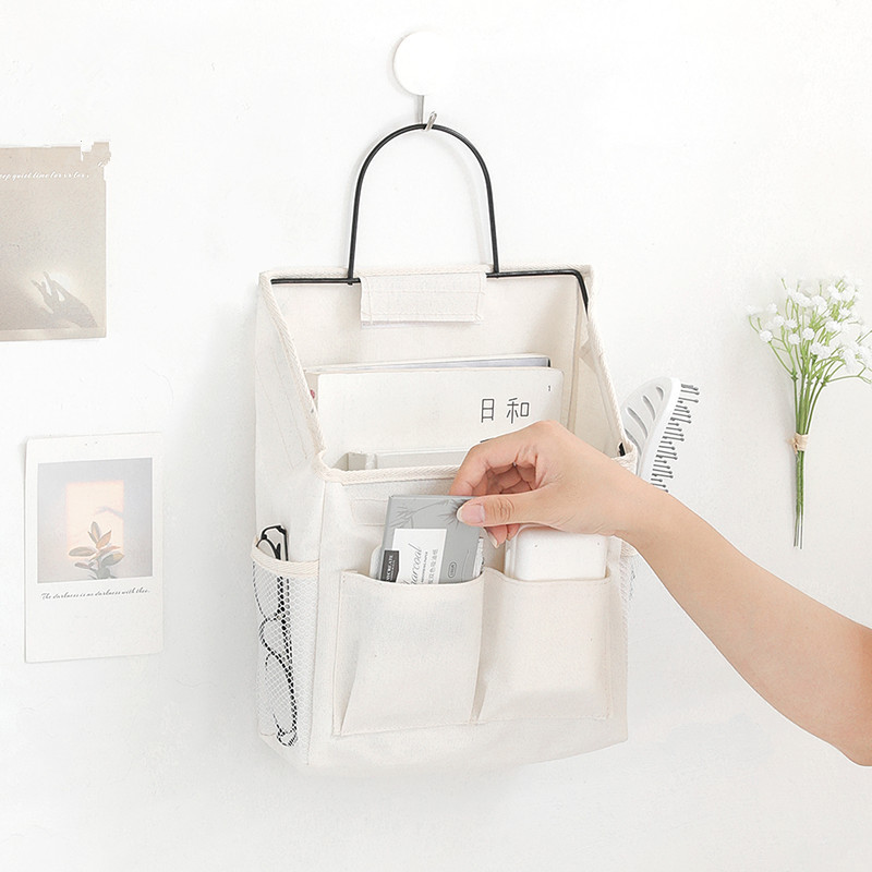 Factory Fabric Storage Hanging Bag Wall Hanging Dormitory Wall Storage Bag Door Artifact Hanging Storage Bag