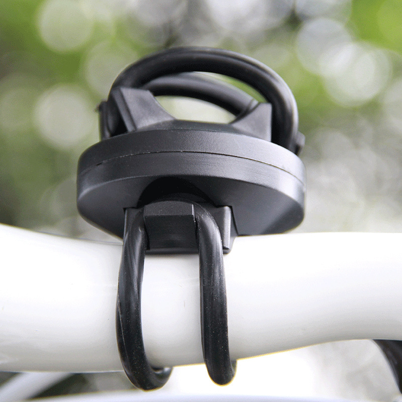 Mountain bike riding accessories equipment lamp clip flashlight fixed lamp holder front lamp holder round 360 degree rotation