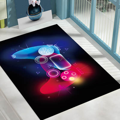 Cross-border Cartoon Cyberpunk Carpet Video Game Bedroom Carpet Living Room Game Hall Creative E-sports Floor Mat