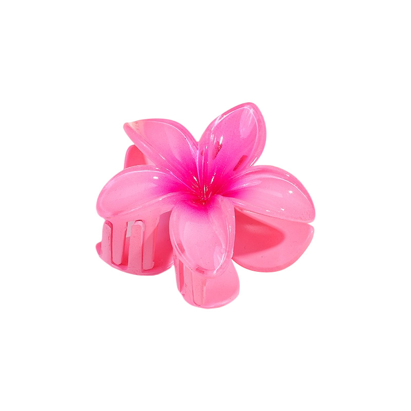 Creative Gradient Egg Flower Grab Clip Back Head Half Tie Hairpin Beach Seaside Sweet Shark Clip Headwear