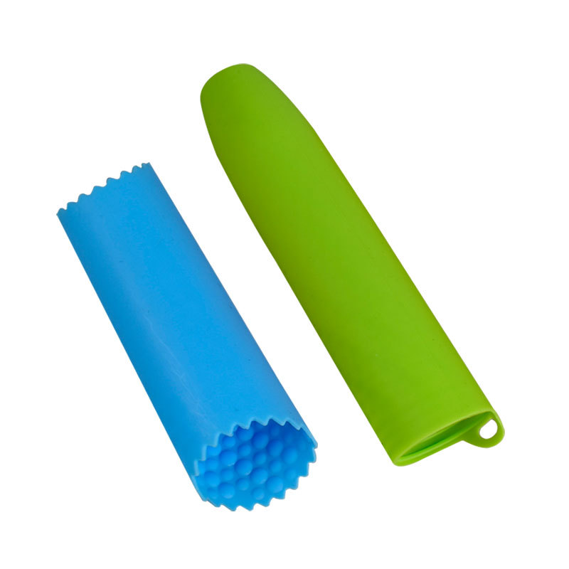 Thickened Soft Silicone Bottom Garlic Peeler Manual Rubbing Garlic Peel Garlic Peel Garlic Press Kitchen Tools