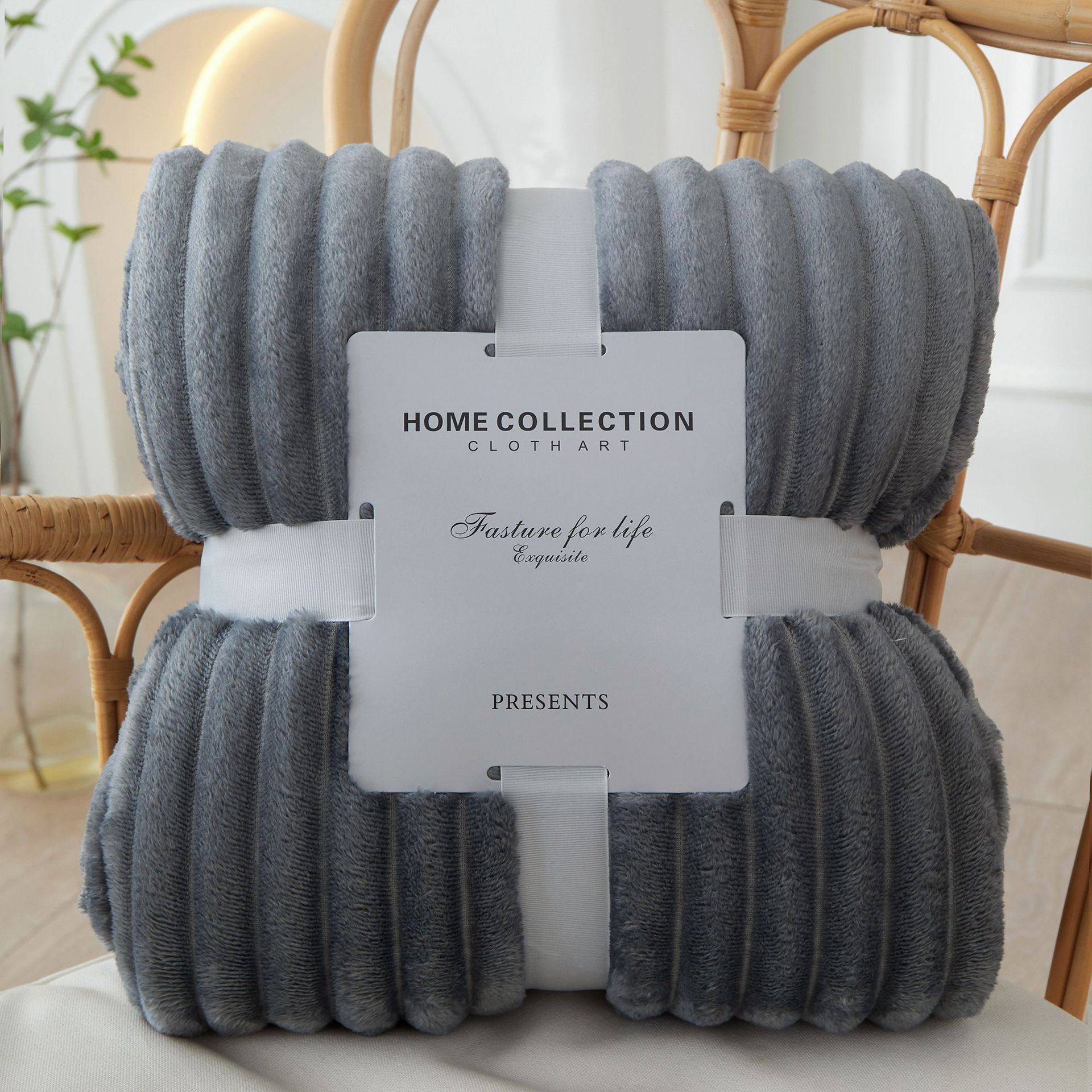 Cross-border Wide Strip Solid Color Blanket Coral Fleece Blanket Faleiren Blanket Sofa Towel Air Conditioning Yoga Blanket Gift Blanket