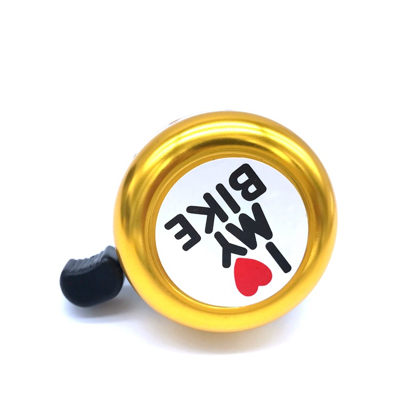 Mountain Bike Bell Bicycle New Mini Red Heart Bell Riding Supplies Decoration Aluminum Alloy Bell Horn