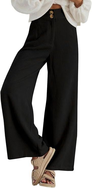 2023 autumn and winter eBay Amazon European and American women's cross-border new corduroy double button stretch casual pants for women