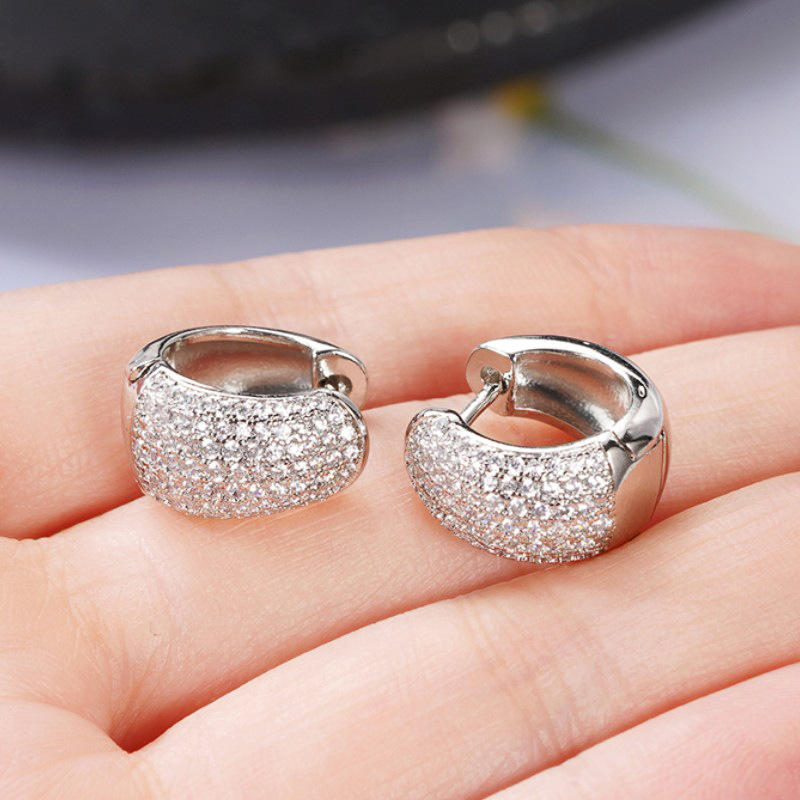 Gioielli unisex Moda moda orecchini zircone multicolore temperamento orecchini cristallo gioielli_voghion.com