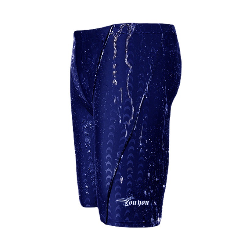 Youyou wholesale swimming trunks men's boxer quick-drying swimming trunks swimsuit waterproof shark skin five men's professional pants