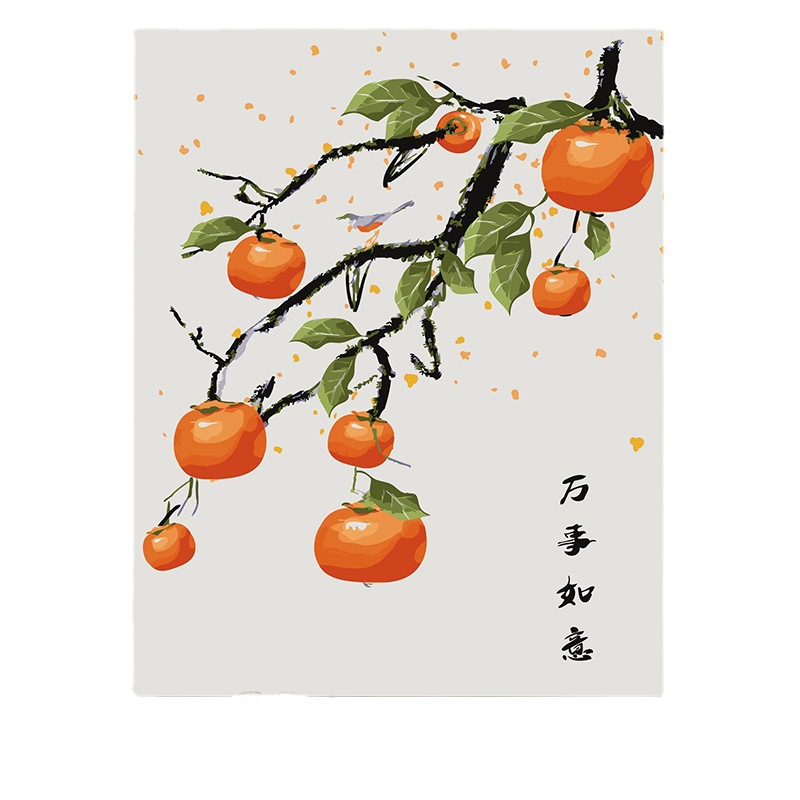 Digital Oil Painting diy filling hand-painted cartoon character landscape oil painting cross-border foreign trade wholesale color filling decorative painting