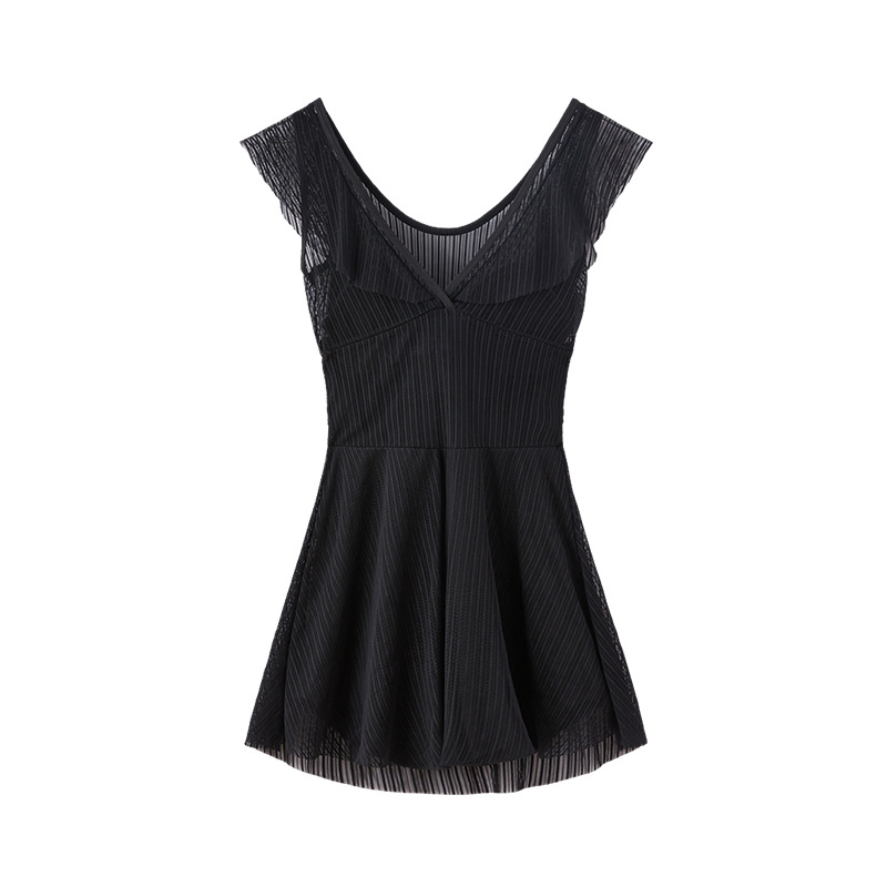 New lace sexy swimsuit Korean style Dongdaemun swimsuit women's one-piece swimming skirt slim slimming backless swimsuit