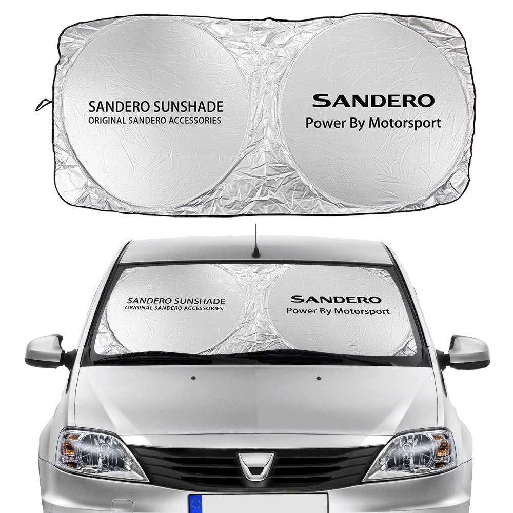 Suitable for Dacia DUSTER car sunshade front gear sun-proof thermal insulation sun shield silver coated cloth double ring