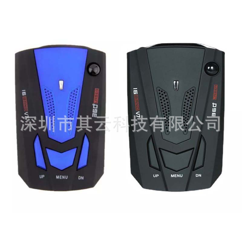 In Stock China-UK-Russia foreign trade V7 safety warning instrument vehicle-mounted laser radar mobile speed detector technology radar dog