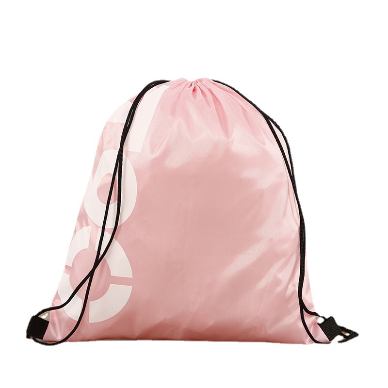 Custom Polyester 210d Bundle Pocket Drawstring Backpack Waterproof Swimming Training Sports Event Bag Custom LOGO