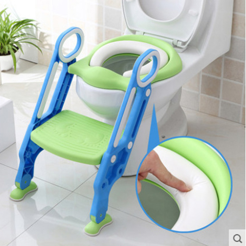 Source manufacturers auxiliary children's toilet ladder children's toilet ring supplies baby baby ladder folding toilet