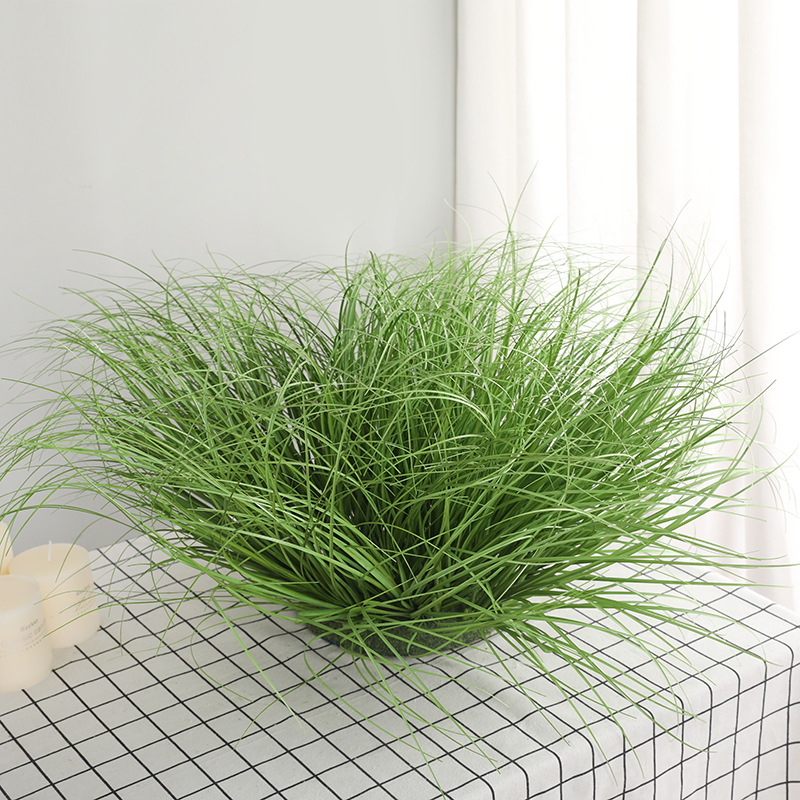 Nordic ins decoración del hogar simulación futón individual simulación de pared de plantas de simulación cebolla verde flor artificial
