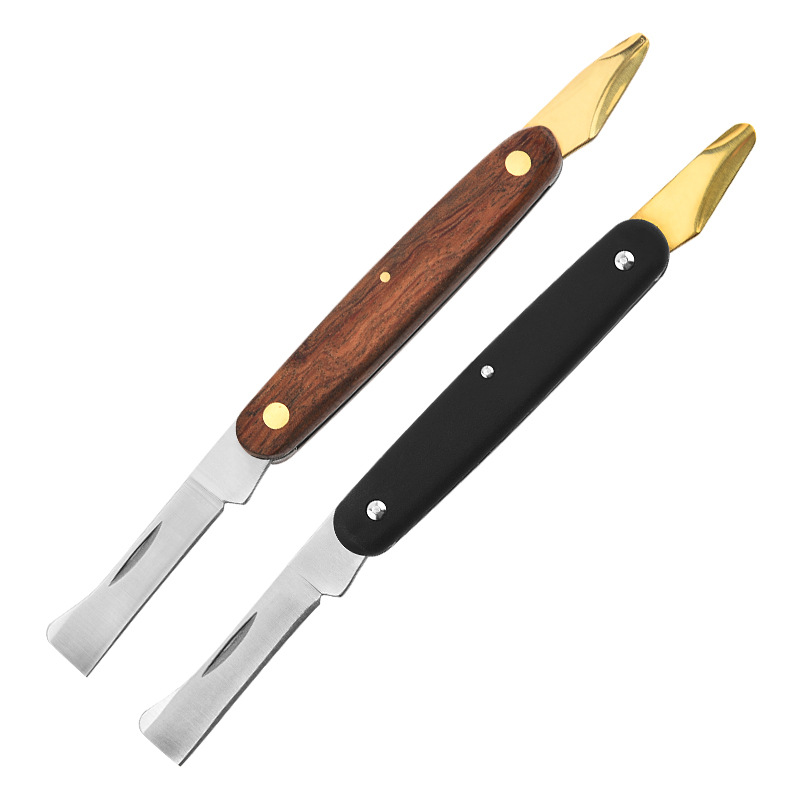 Stainless Steel Grafting Knife Handmade Knife Garden Bud Knife Tree Knife Bonsai Gardening Fruit Tree Fleshy Small Carving Knife