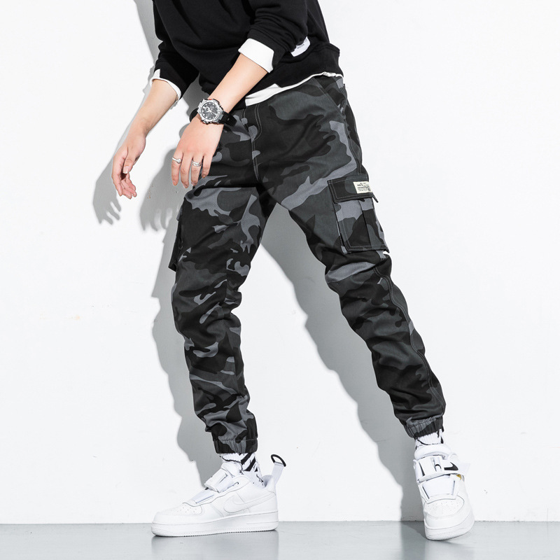 2021 spring new large size pants men's pants leggings loose fat teenagers a generation of direct sales