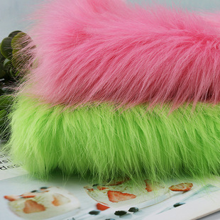 Fox fur plush fabric pillow blanket home textile home clothing fabric plain plush cloth spot