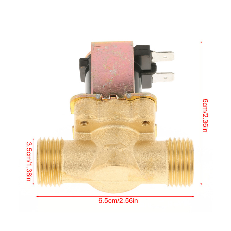 Dc 12v 4分外ねじ全銅電磁弁水弁 -- 常閉水弁太陽熱温水器弁|undefined