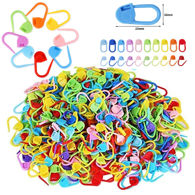 Color Mark small pin boxed woven wool plastic positioning buckle sweater woven DIY anti-release buckle wholesale