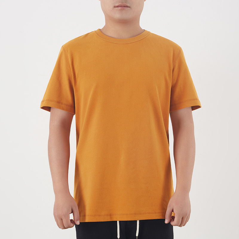 6-color heavyweight T-shirt 300g carbon sanding milk white cotton short sleeve T-shirt clothes E-Commerce wholesale generation