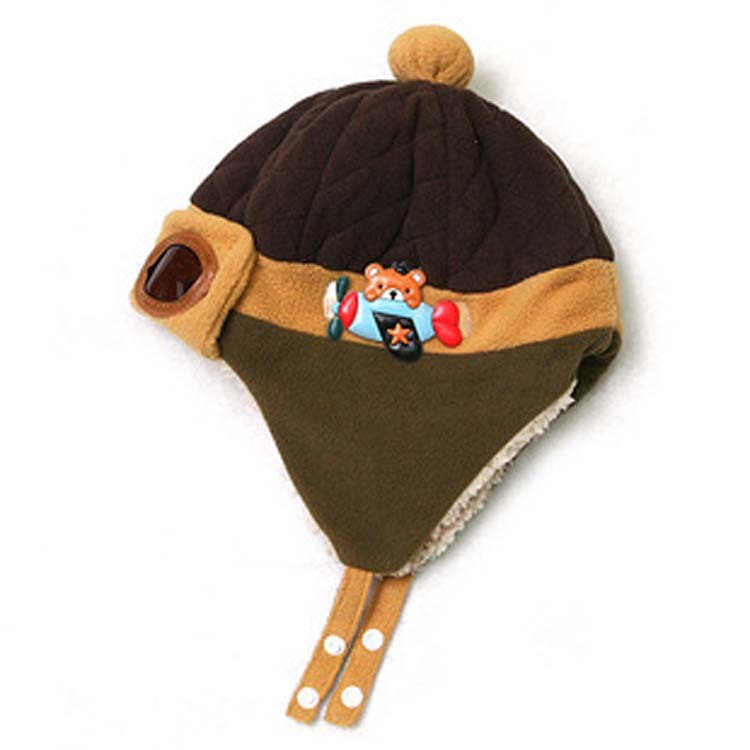 Korean style autumn and winter baby ear protection hat Lei Feng hat cute baby Autumn and Winter children warm thickened hat