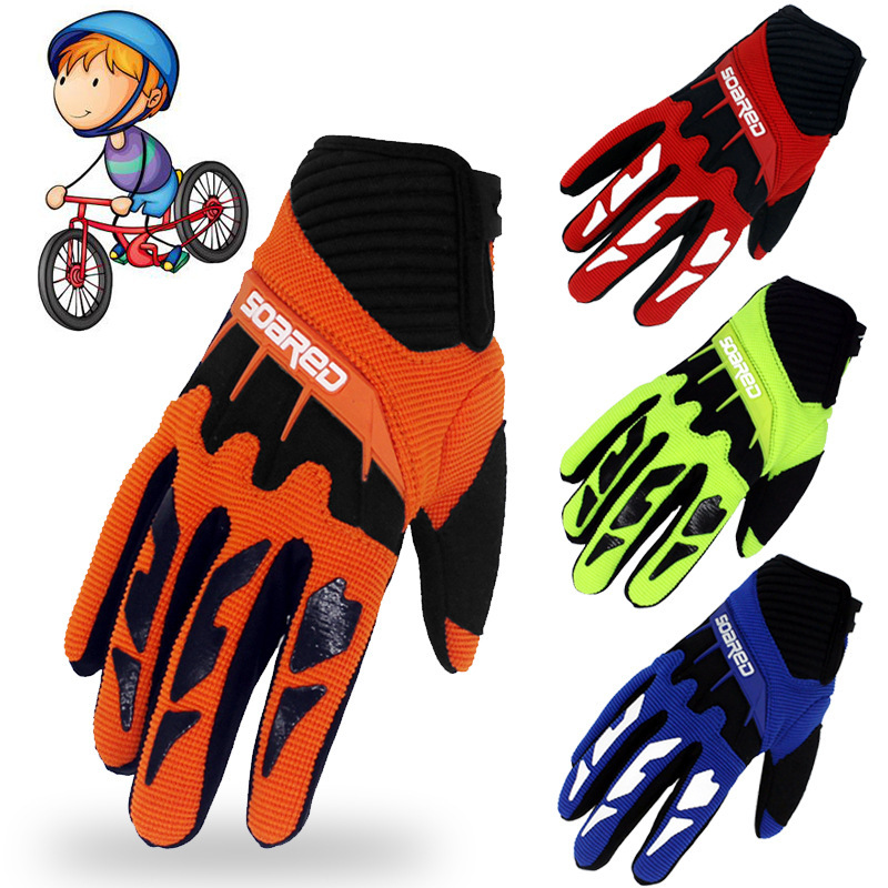 Children's Gloves 3-12 Years Old Children's Skating Gloves \Roller Skating Gloves Bicycle Scooter Full Finger Riding Gloves