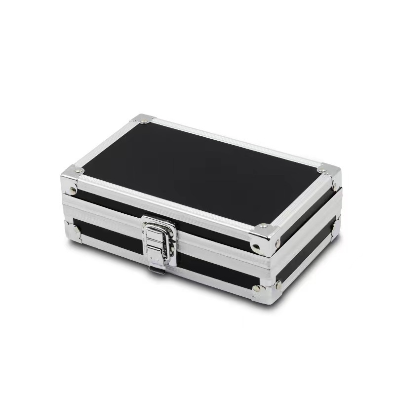 Multi-functional portable instrument aluminum box small size anti-fall jewelry box aluminum alloy box hardware storage special tool box