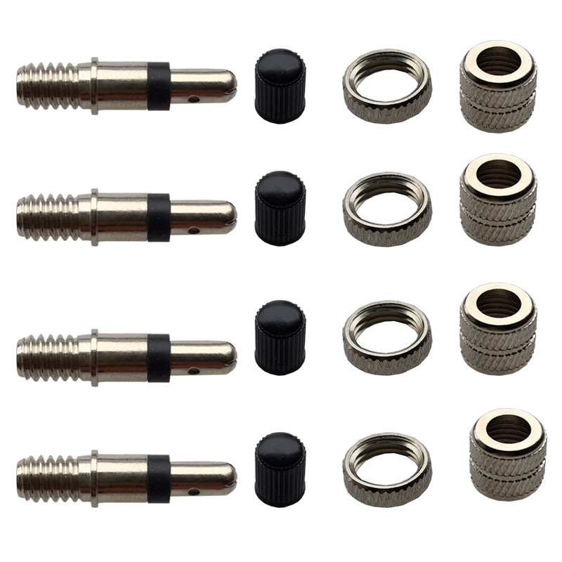 Cross-border bicycle copper German valve core set valve core German core 16-piece set