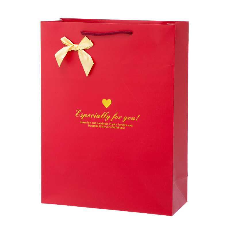 In stock handbag clothing store paper bag wholesale early education training gift bag wedding jewelry small size gift bag