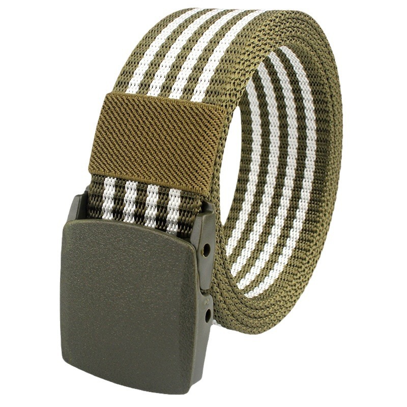Cross-border supply men's tactical nylon canvas outdoor training leisure electronics factory security check golf belt
